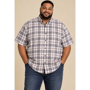 Walnut Creek Plaid Button Down Shirt Size 5X